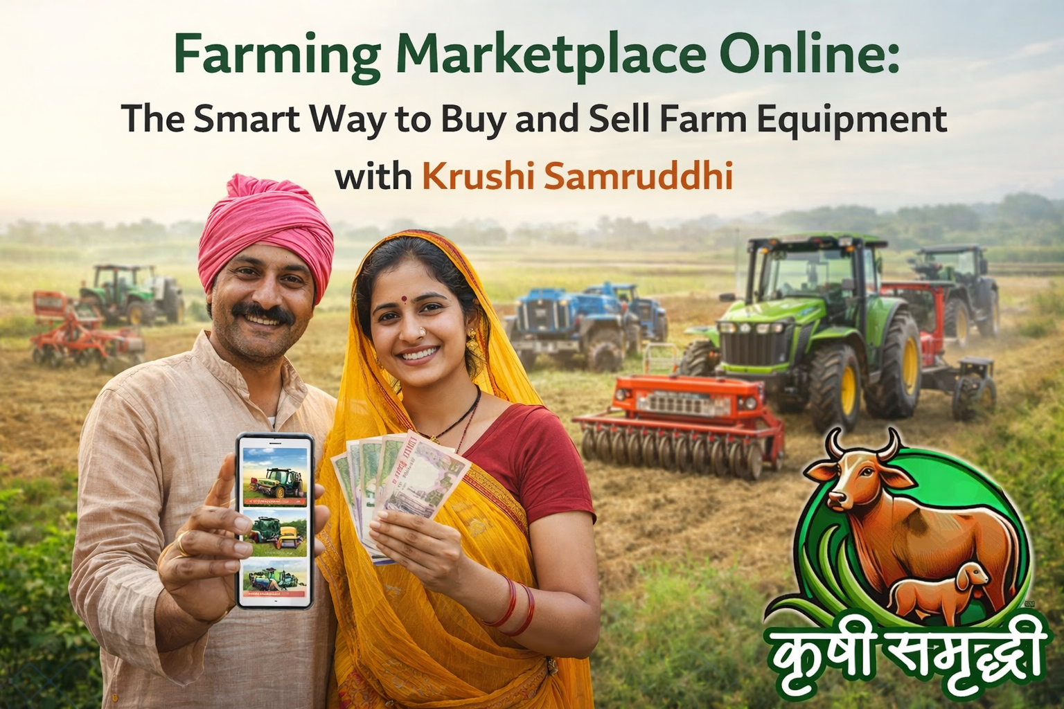 Farming Marketplace Online: The Smart Way to Buy and Sell Farm Equipment with Krushi Samruddhi