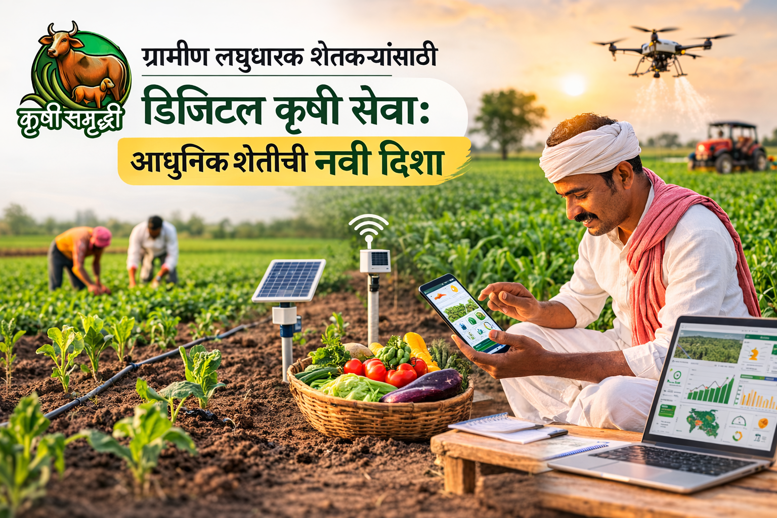 ग्रामीण लघुधारक शेतकऱ्यांसाठी डिजिटल कृषी सेवा: आधुनिक शेतीची नवी दिशा