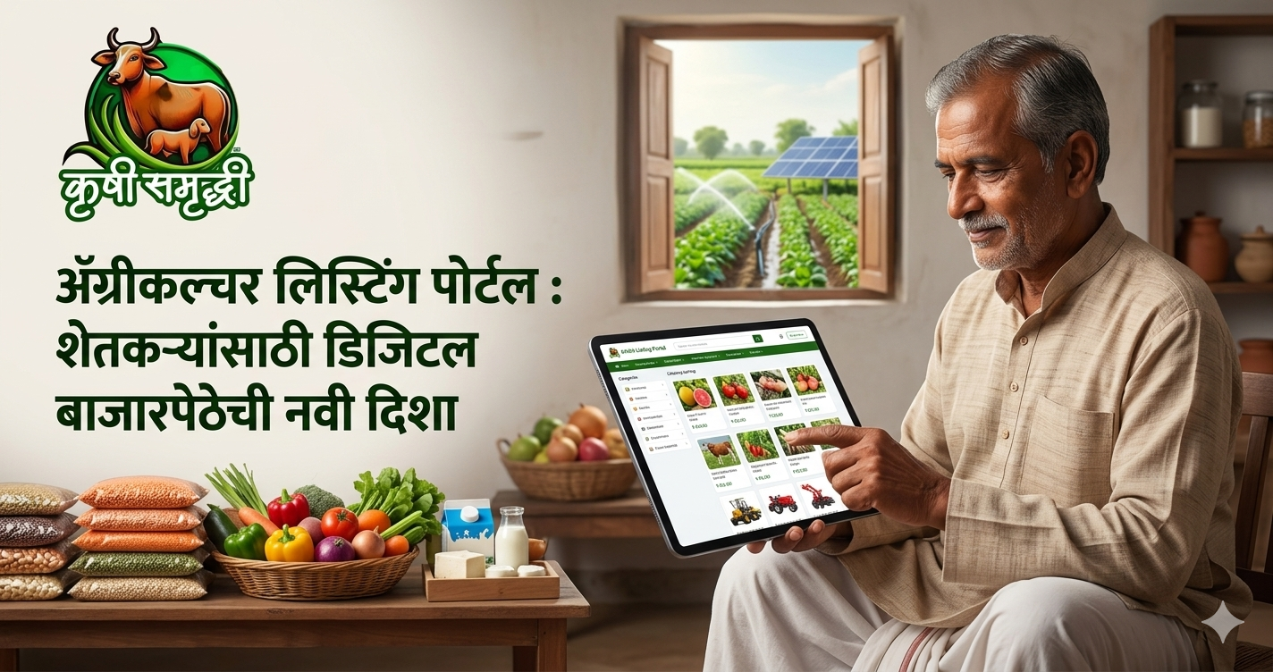 अ‍ॅग्रीकल्चर लिस्टिंग पोर्टल : शेतकऱ्यांसाठी डिजिटल बाजारपेठेची नवी दिशा